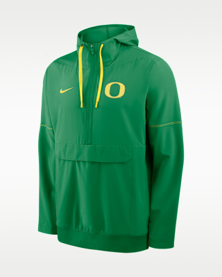 Oregon Sideline Anorak Men's Nike College 1/2-Zip Hooded Jacket